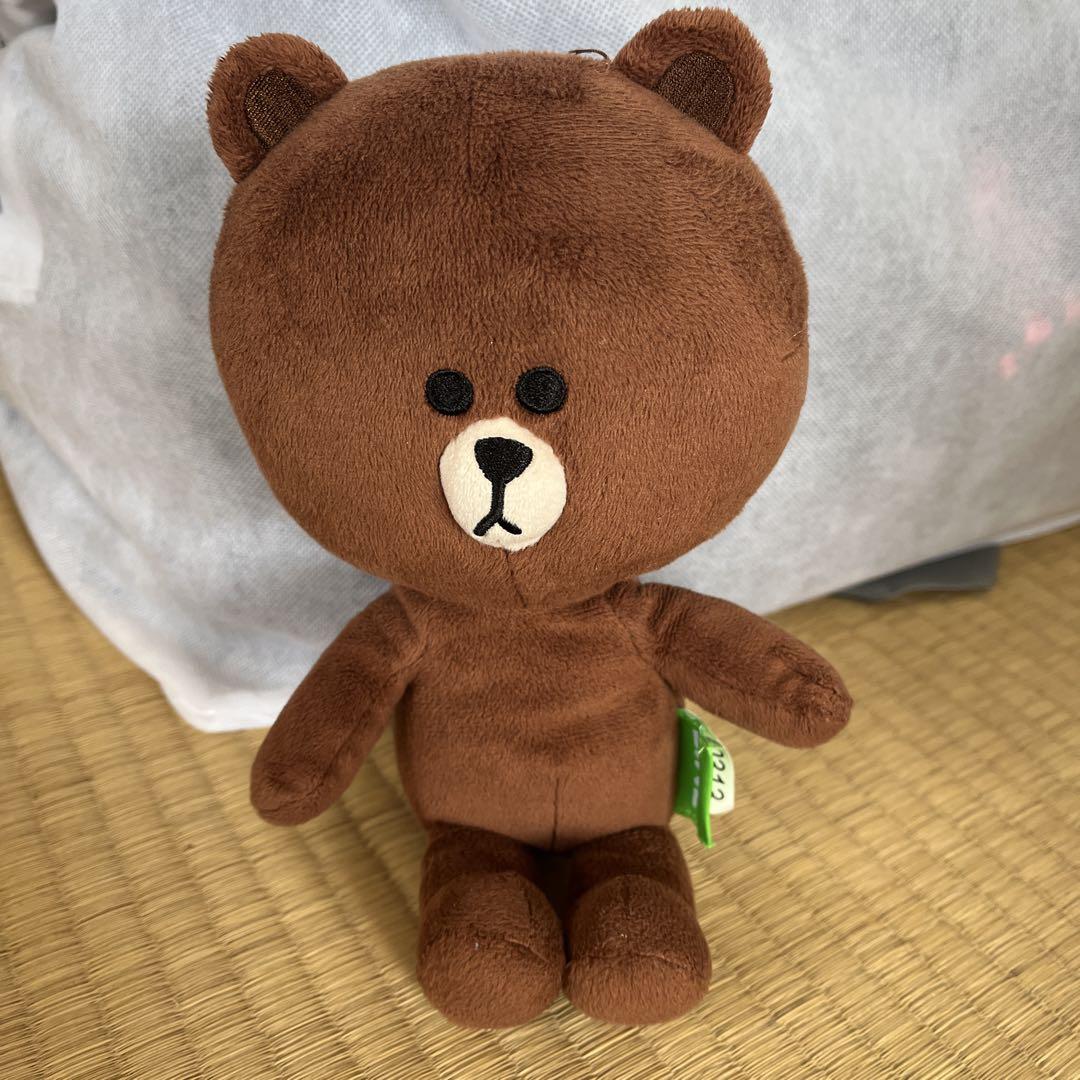 LINE ブラウンぬいぐるみ