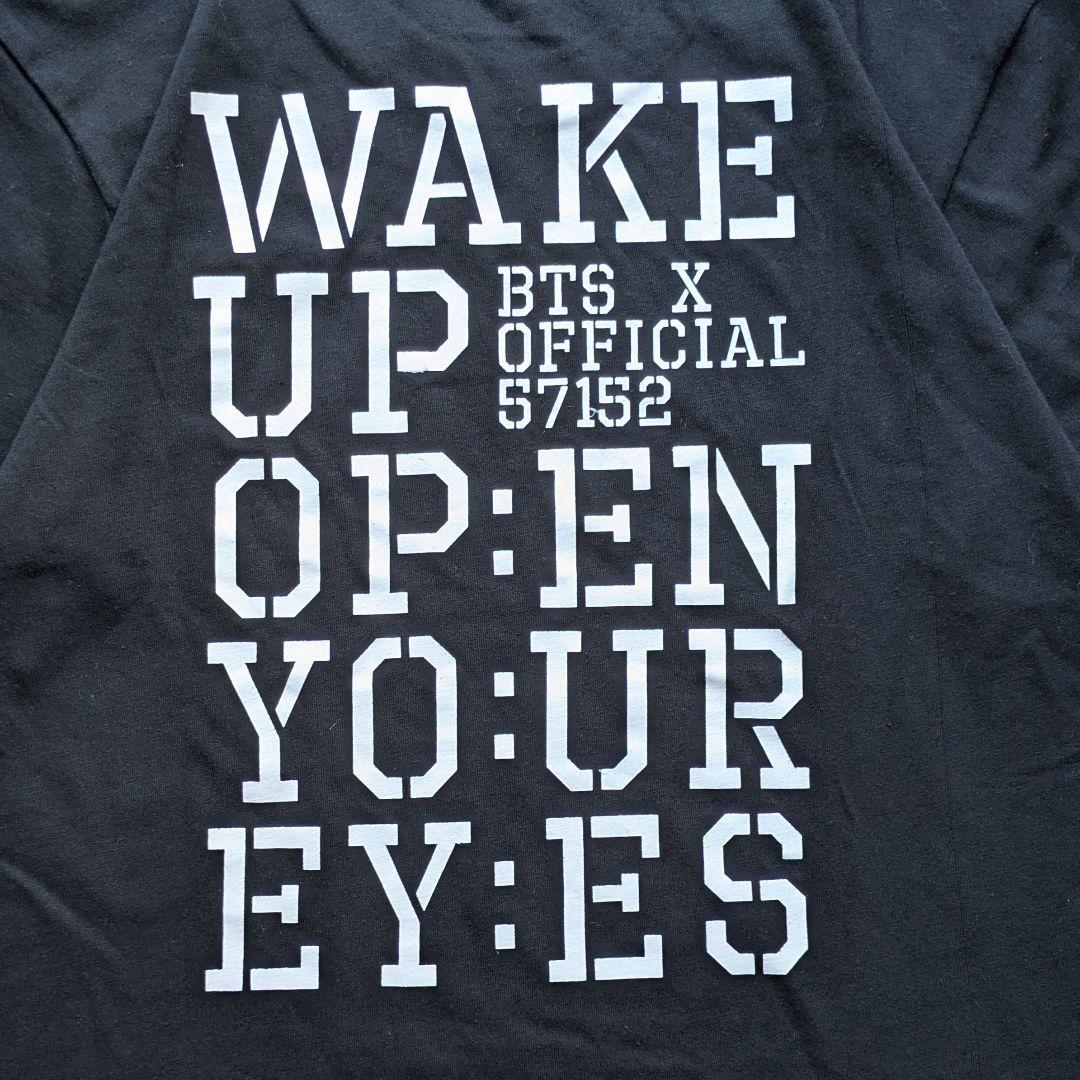 BTS公式 Tシャツ WAKE UP OPEN YOUR EYES Tシャツ L - メルカリ