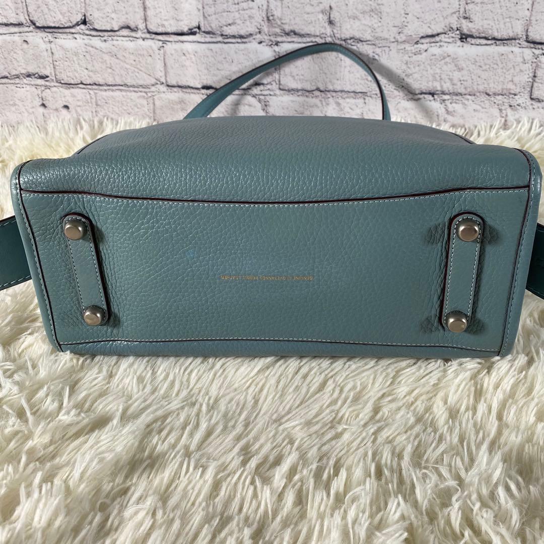 コーチ ローグ 2way ハンドバッグ ショルダーバッグ ブルー 38124