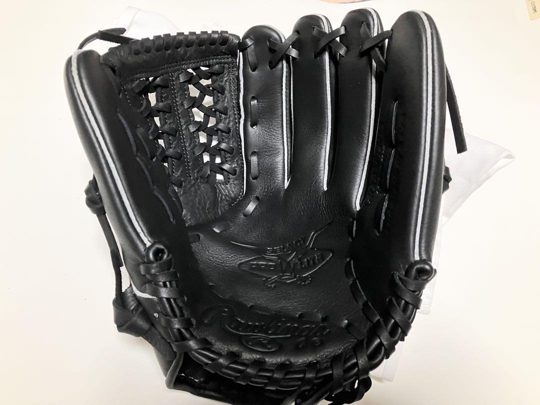 ゴ*ん様 ローリングス 黒Rawlings軟式野球 /ソフトボール兼用グラブ 成