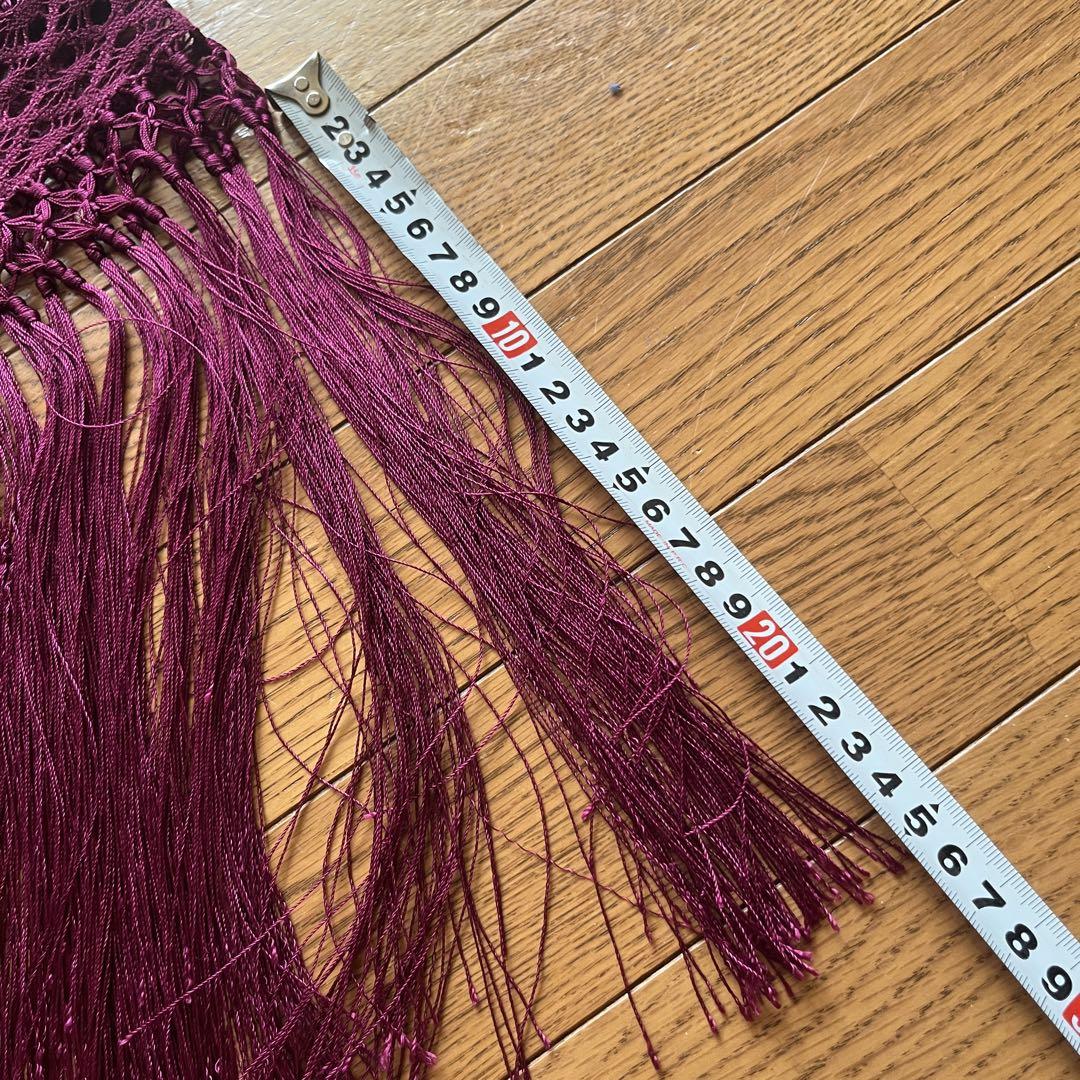 フラメンコ ロングシージョ シージョ レースシージョ フレコ 赤