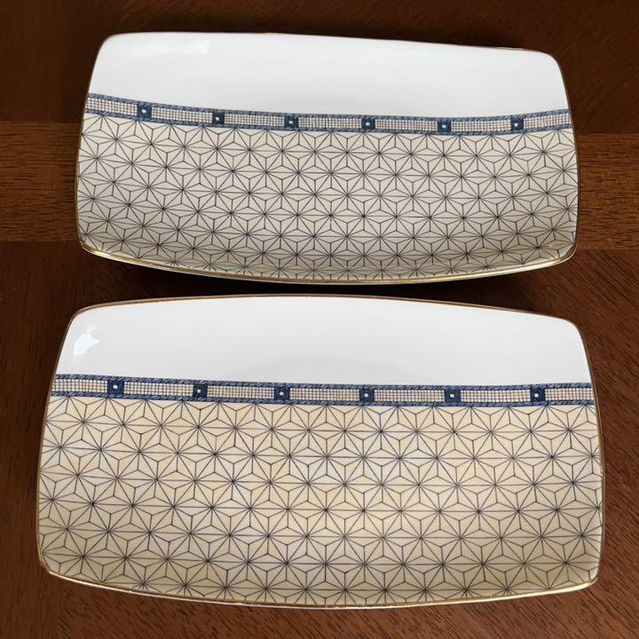 【美品】ウェッジウッド★サムライ★オブロングプレート　2枚