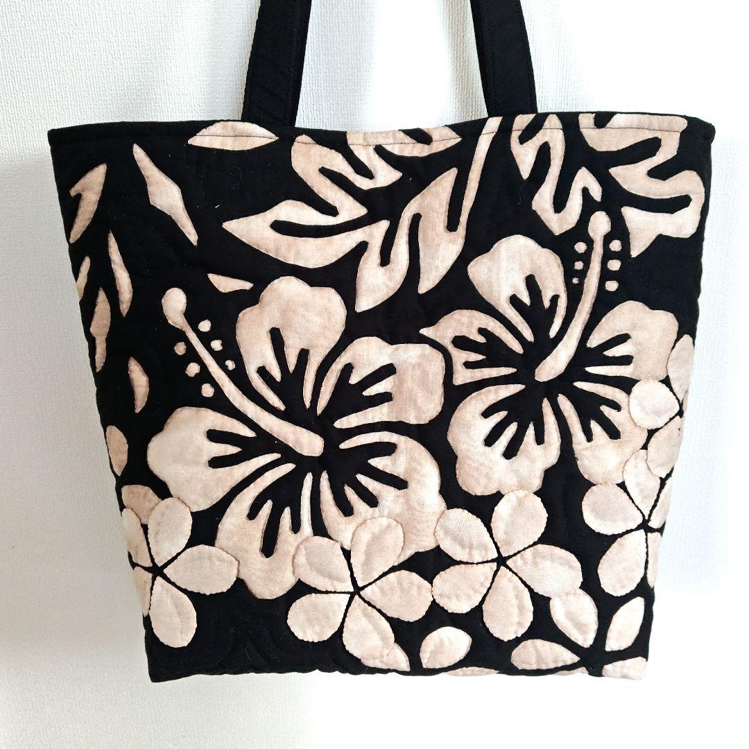 ハンドメイド　ハワイアンキルトバッグ