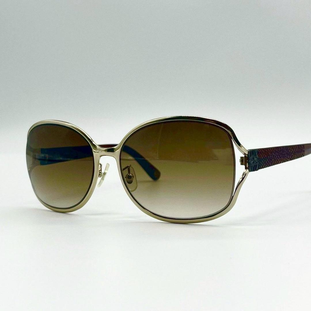 ロエベ サングラス メタル プラスチック シルバー ブラウン 美品 70908