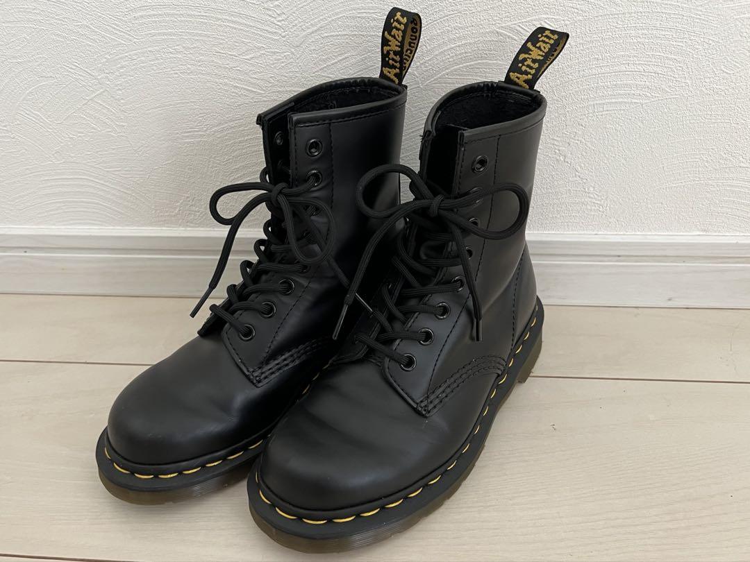 【美品】ドクターマーチン UK3 22cm ブラック dr martens Dr.Martens ドクターマーチン 8ホール ブーツ 23863 ブラック