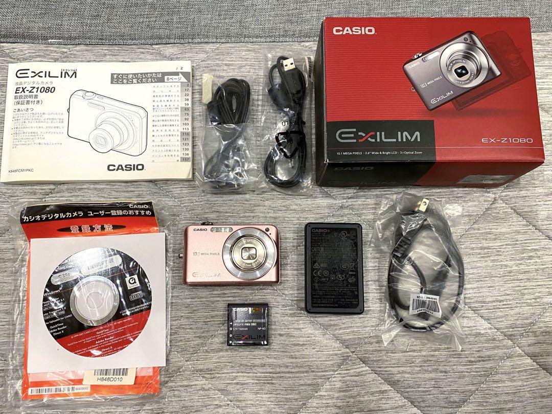 大量入荷 美品CASIO EXILIM ZOOM EX-Z1080PK動作確認済 デジタルカメラ