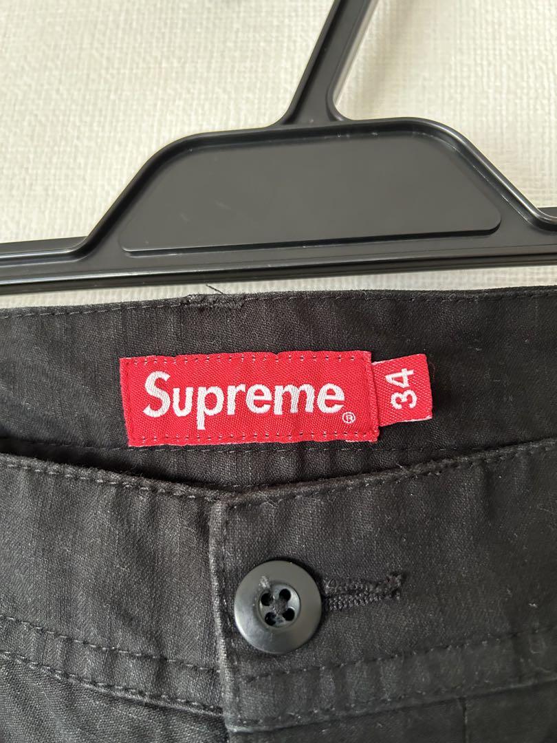 Supreme x Spitfire ブラック カーゴショートパンツ 34