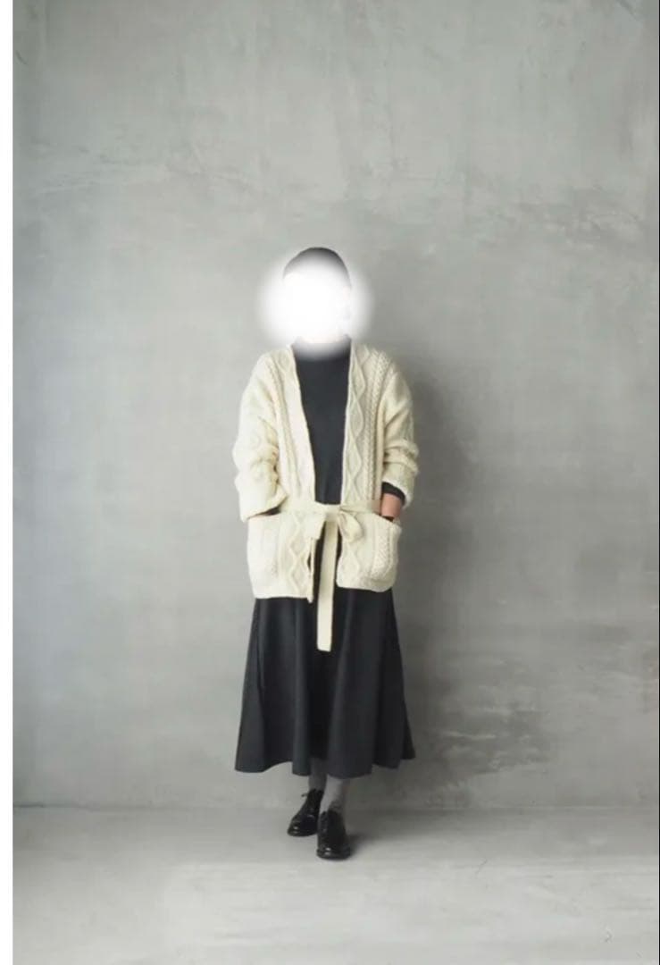 HAND ROOM WOMENSウールジャージー ボトルネックワンピース HAND ROOM WOMENSウールジャージー ボトルネックワンピース