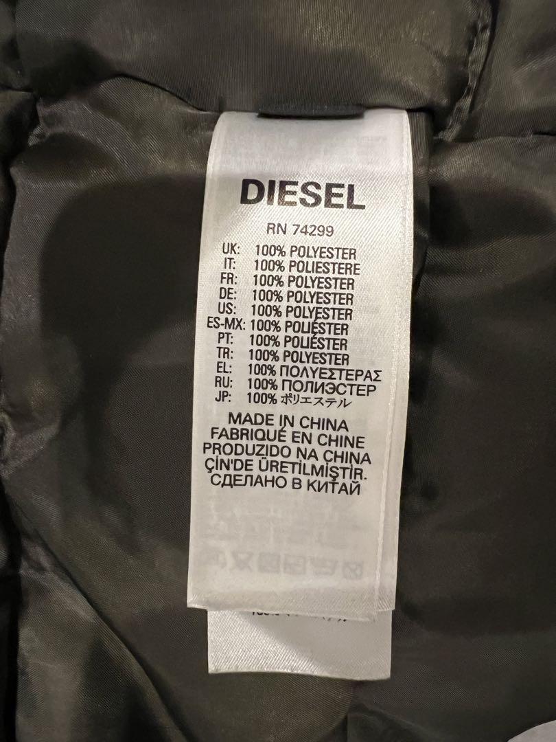 DIESEL/ディーゼル フーディーパディングジャケットブルゾン