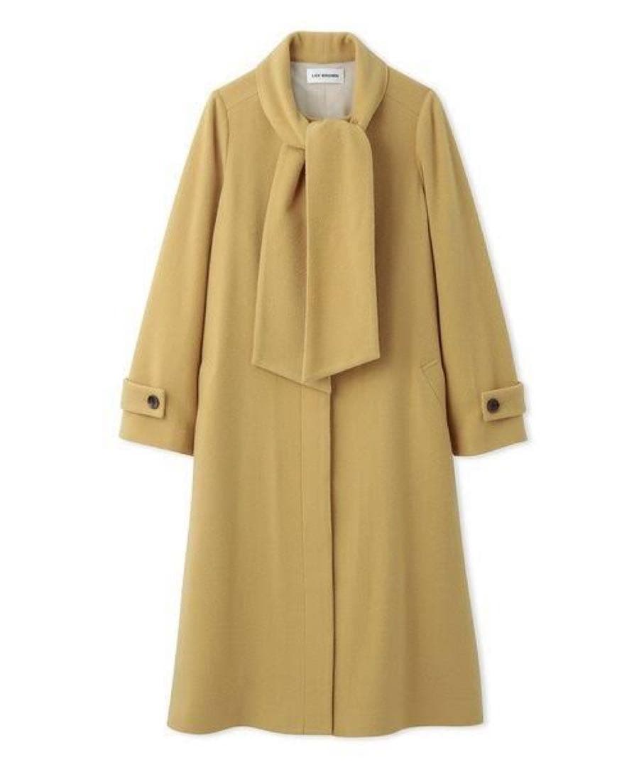 Lily Brown ボータイビーバーコートM Lily Brown