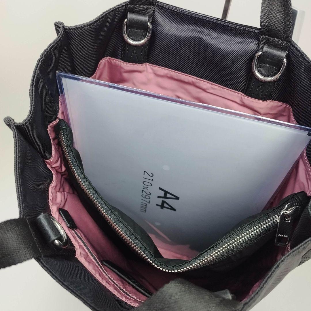 DIESEL　ELLY　トートバッグ　ナイロン　BLK　2way ショルダー