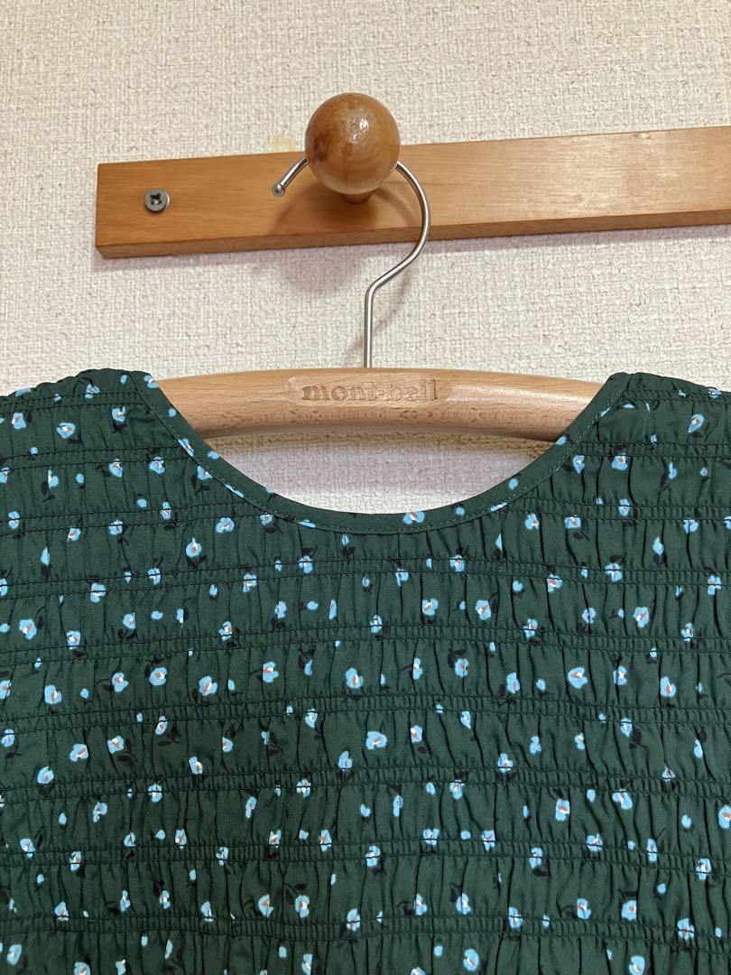 MOUSSY マウジー ブラウス　シャツ　グリーン　シャーリング　サイズ1