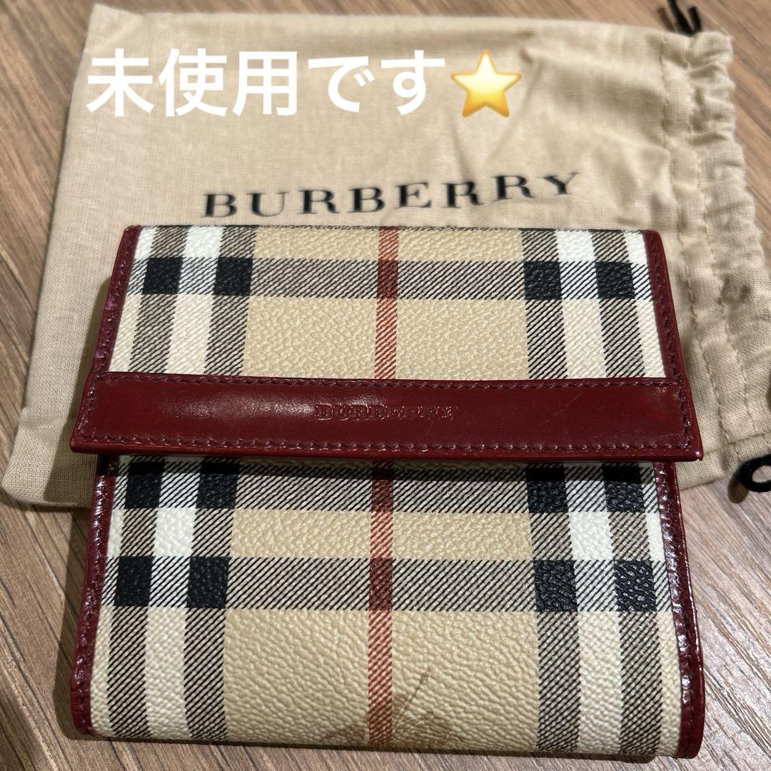 BURBERRY バーバリー ノバチェック コンパクト 折り財布　未使用