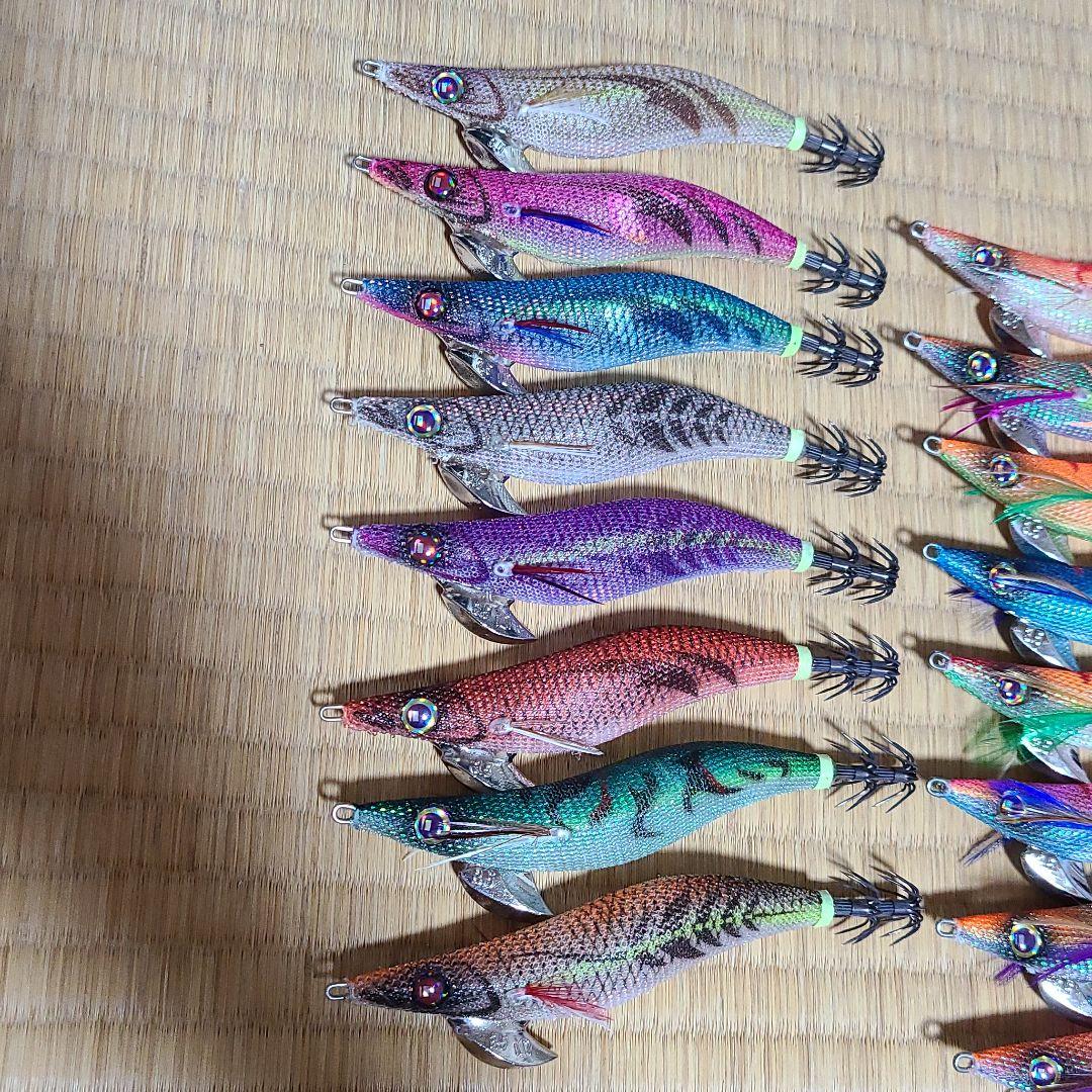 激安 中古品 37本 まとめ売り M3Xex-m60650269717 餌木蔵 スケスケ ベイトフェザー 日本製即納