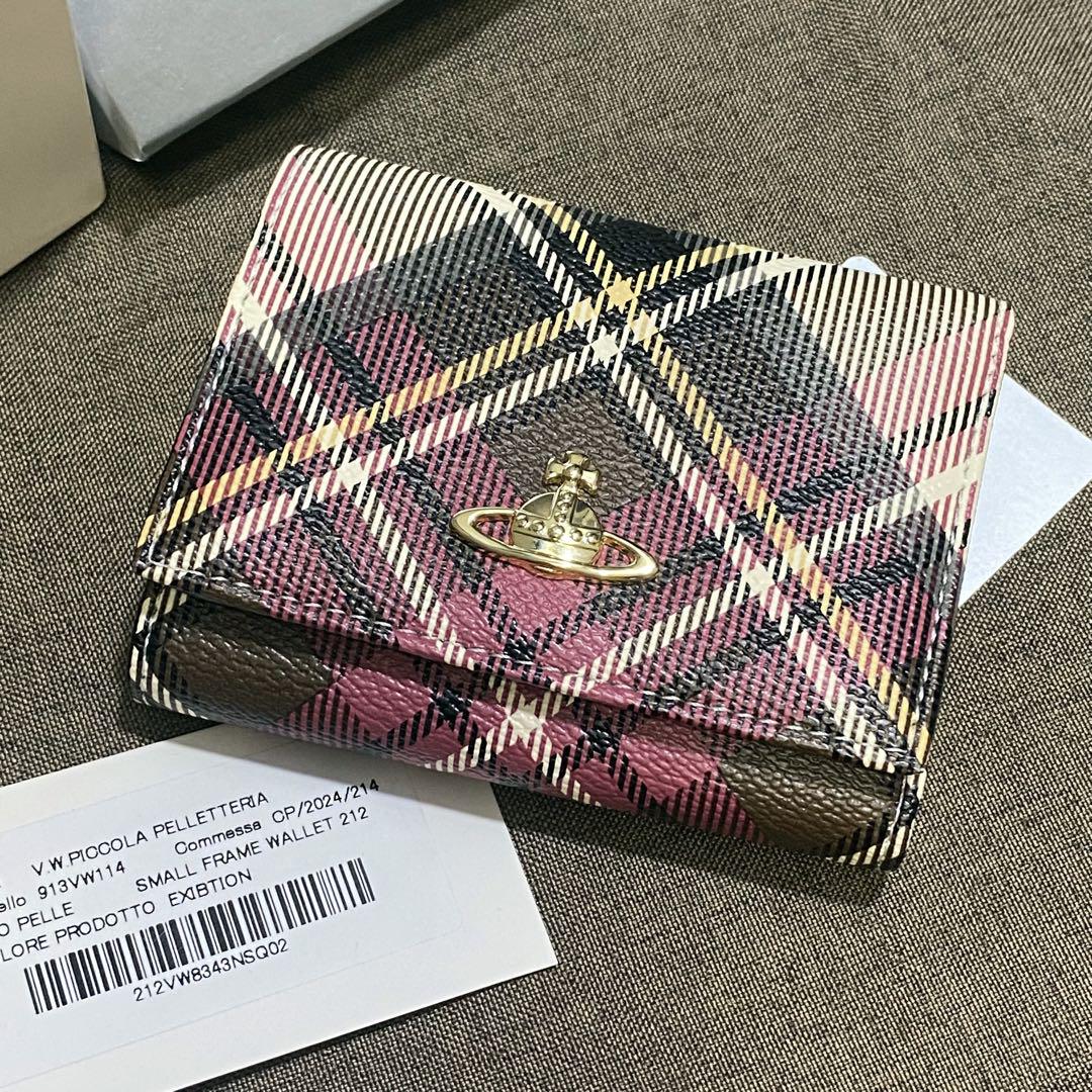 美品Vivienne Westwood ヴィヴィアン ミ三財布　チェック