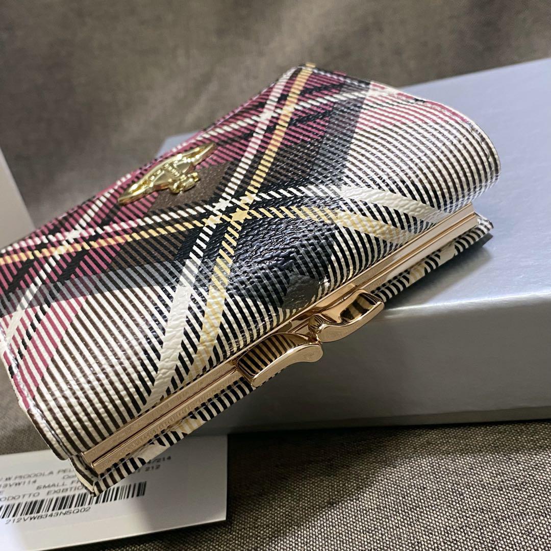 美品Vivienne Westwood ヴィヴィアン ミ三財布　チェック