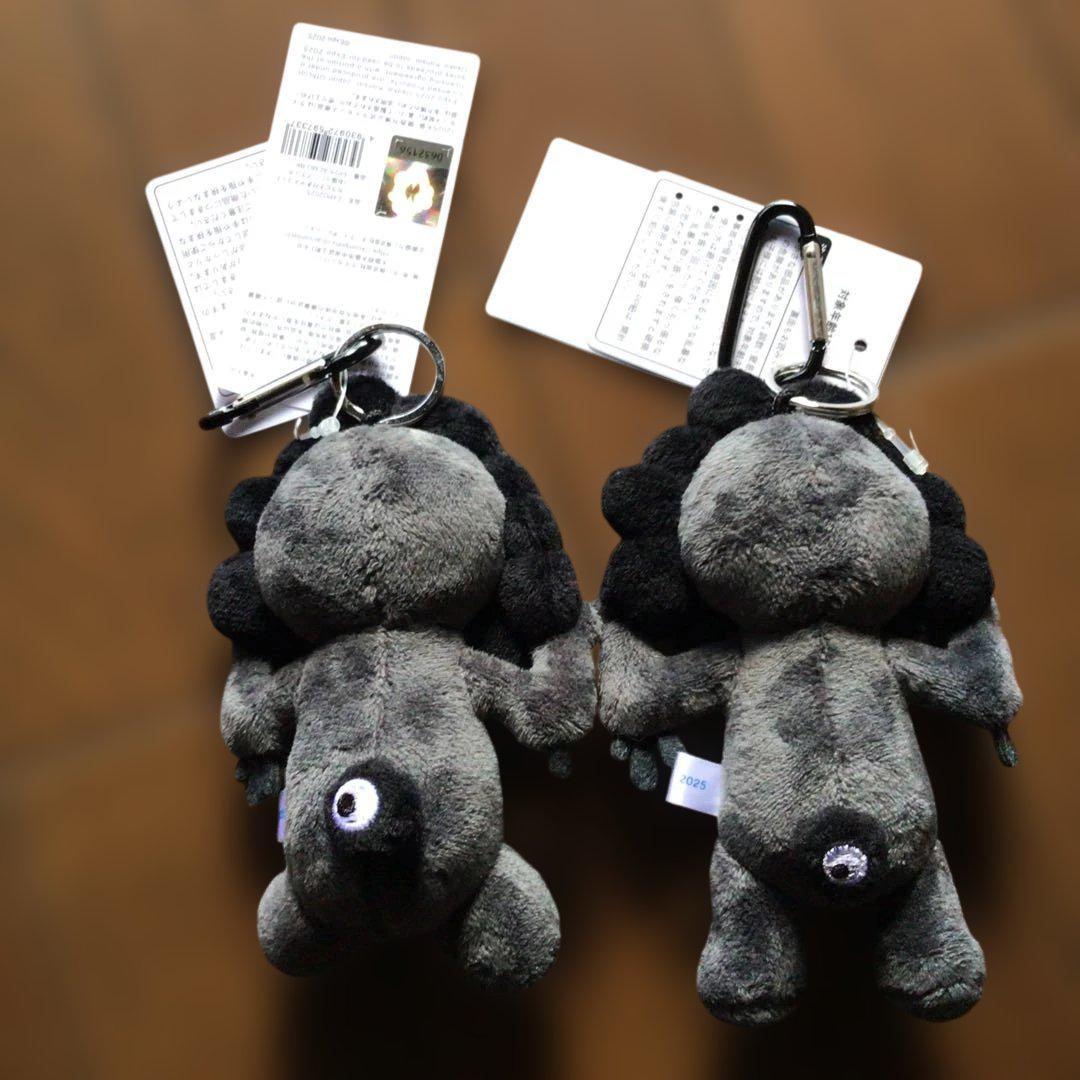 【新品未使用】ブラック　ミャクミャク　マスコット　立ち　座り　セット 新品未使用】ブラック ミャクミャク マスコット 立ち 座り