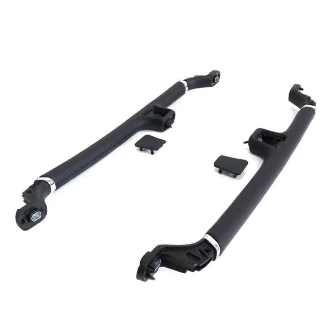 トヨタ 30系 ヴェルファイア 純正アシストグリップ 黒 左右セット 本革目立った傷や汚れなし