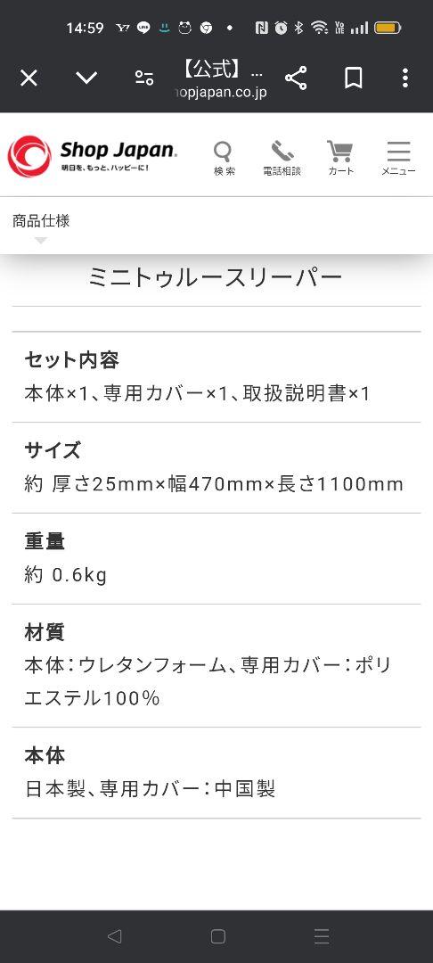 ミニ　トゥルースリーパー　ごろ寝マット 2枚セット