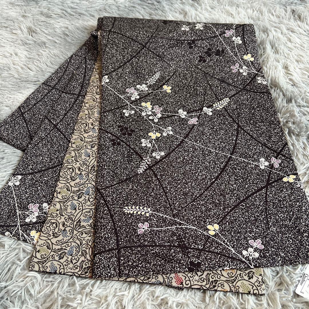 京袋帯 正絹 オンディーヌ 全通 リバーシブルOndine