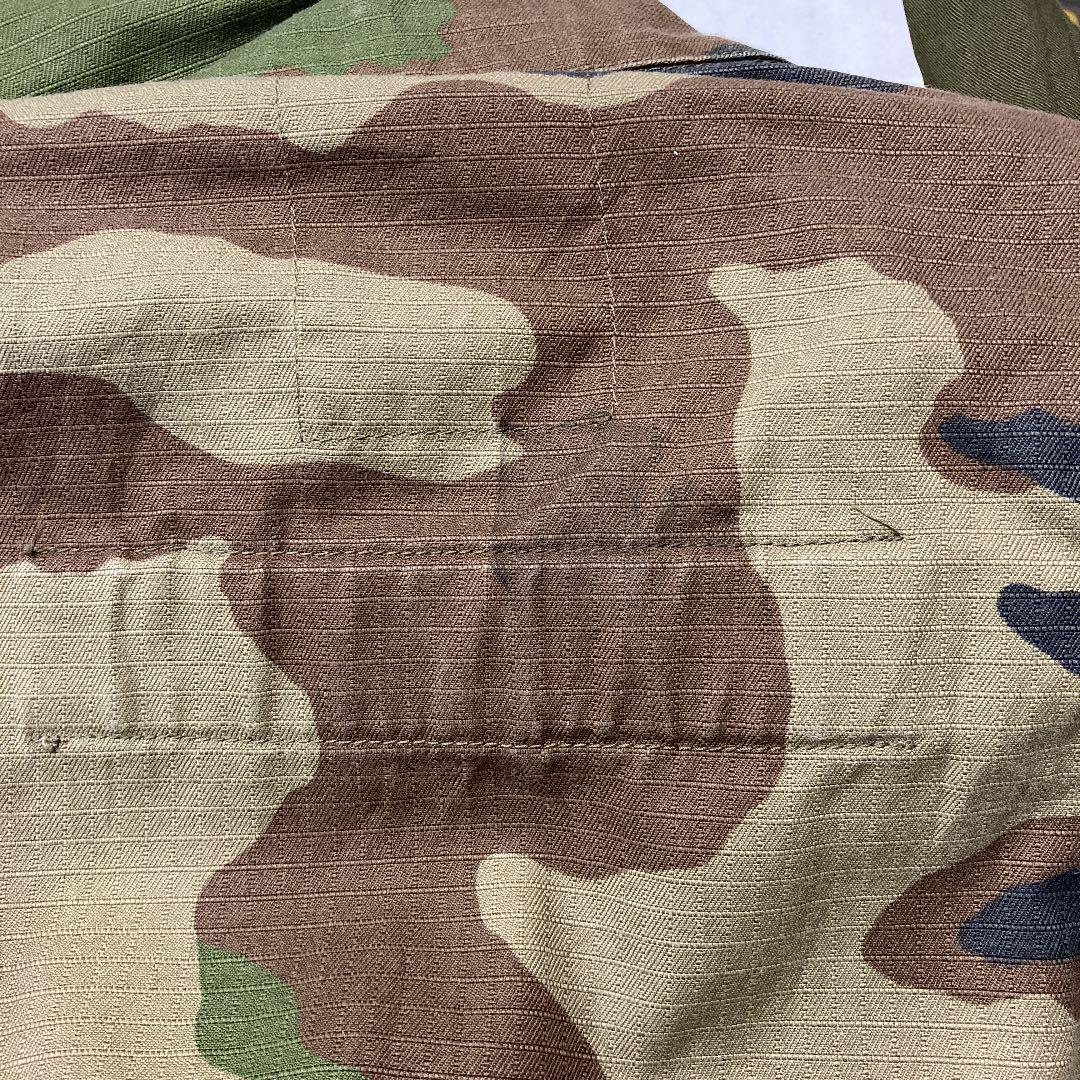 フランス軍 古着 軍物 CSD6p-m60658037081 スロットボタンミリタリージャケット カモフラ HOT安い