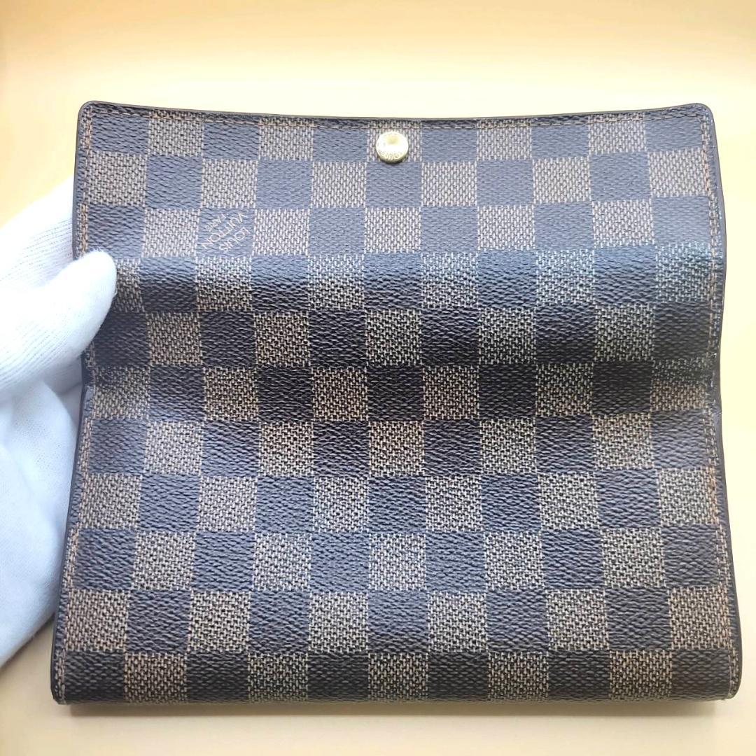 ルイヴィトン ダミエ ポルトフォイユ サラ 長財布 M63007 ブラウン