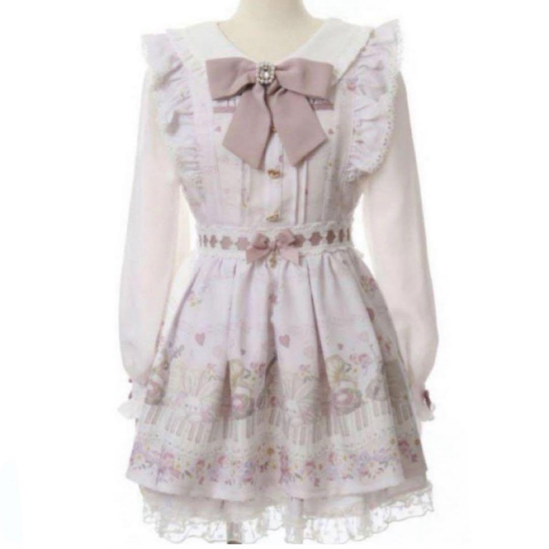 LIZLISA Melody Bunny柄ワンピース 地雷系 量産型 LIZLISA Melody Bunny柄ワンピース 地雷系 量産型