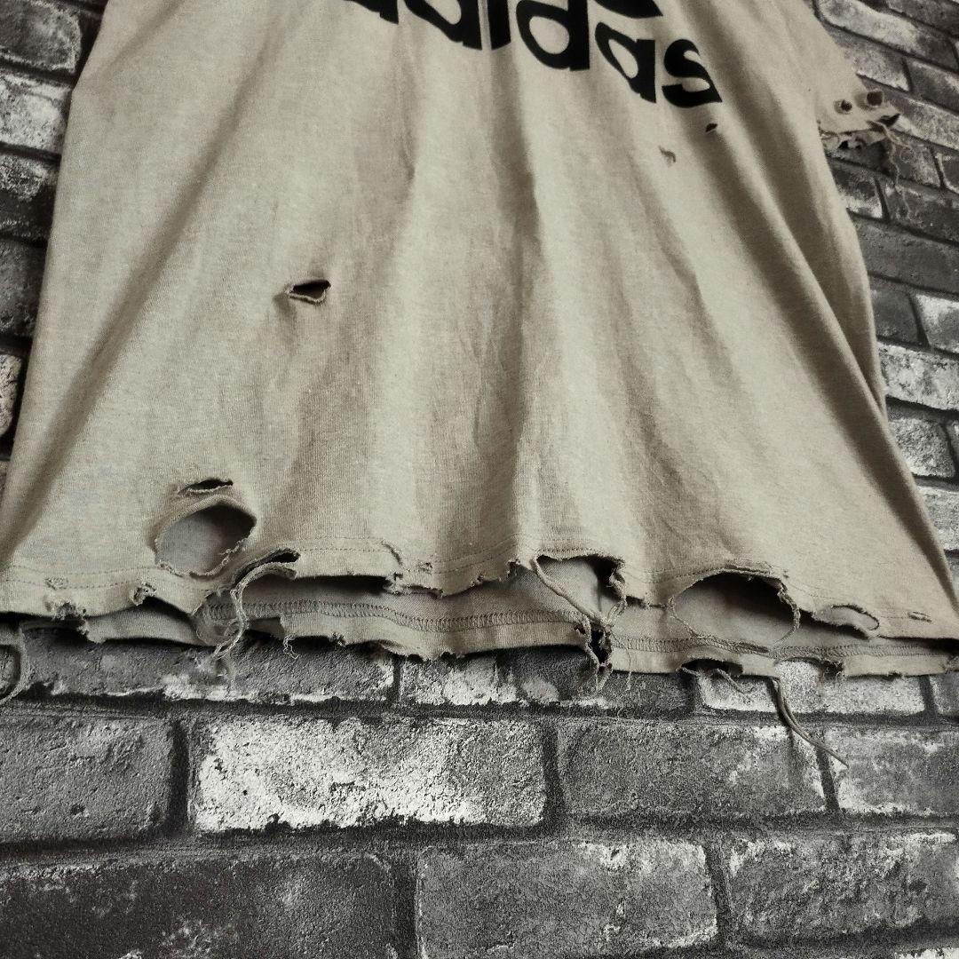お見舞い grunge 襤褸 アディダス ボロTシャツ グランジ broken tシャツ トップス
