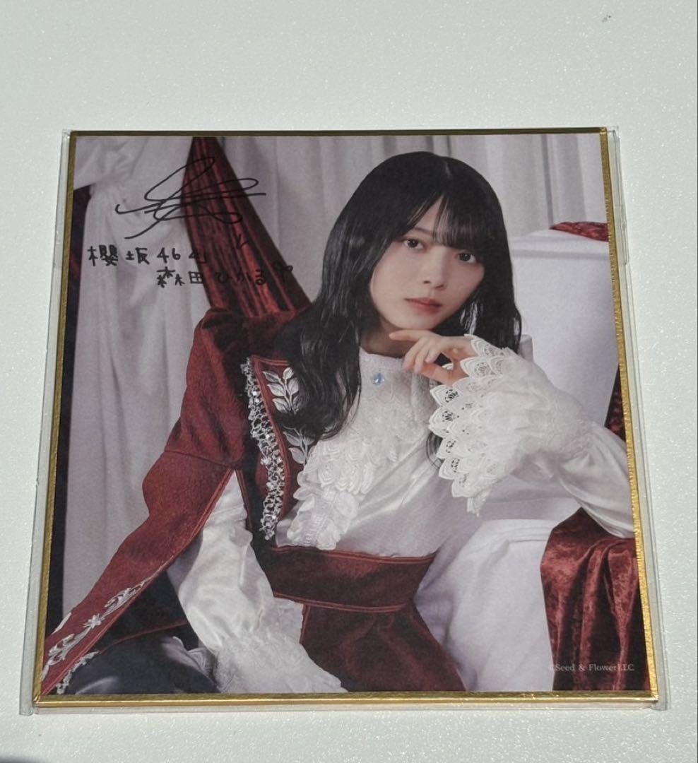 櫻坂46 ファンクラブ サクコレ 会場くじ C賞 色紙　森田ひかる
