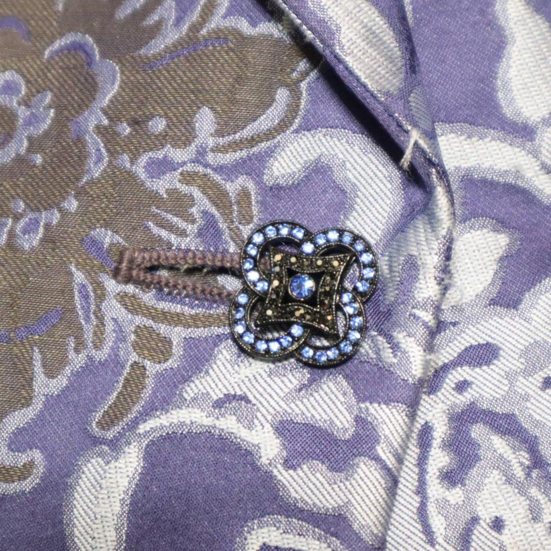 ETRO フローラル ジャカード ケープ エレクトリックブルー ☆完売必至☆】ETRO ☆ フローラル ジャカード ケープ (ETRO