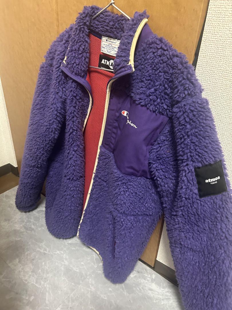 Champion ATMOS フリースジャケット L パープル