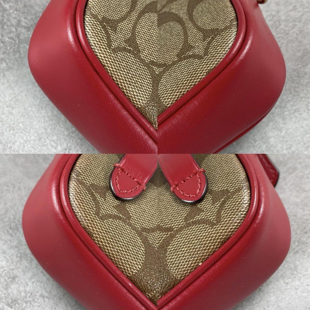 現行 極美品 コーチ 2way ショルダーバッグ ウエストバッグ シグネチャー