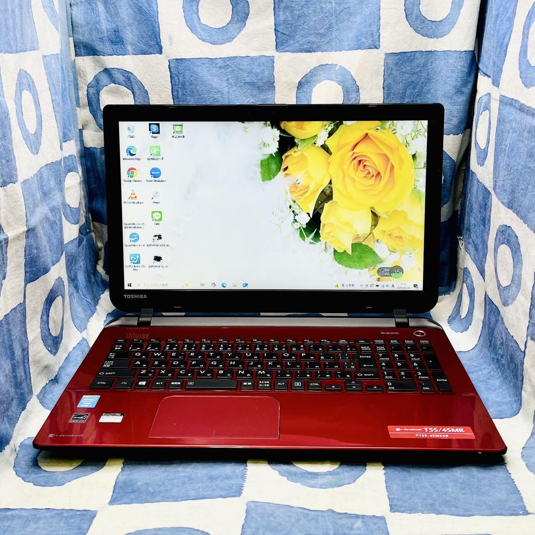 SSD240GBでサクサク☆大人気赤ノートパソコン♪webカメラ！研修や副業も！