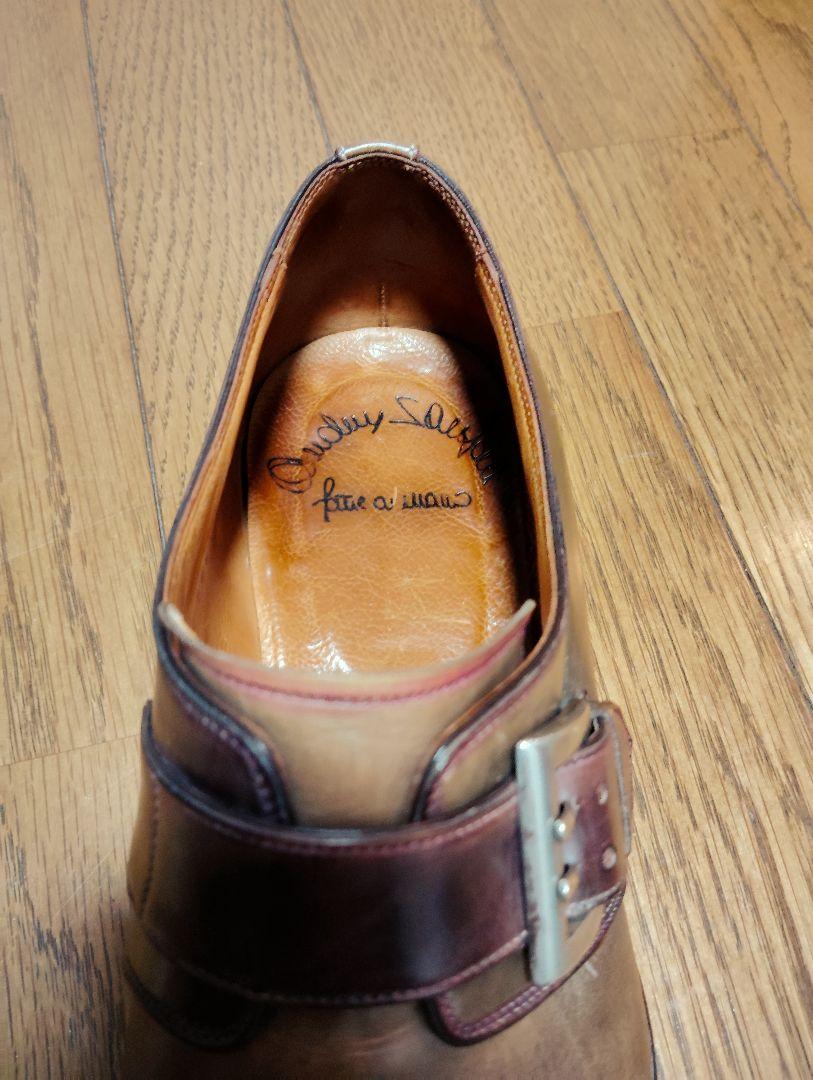 サントーニ　santoni シングルモンク 7 1/2