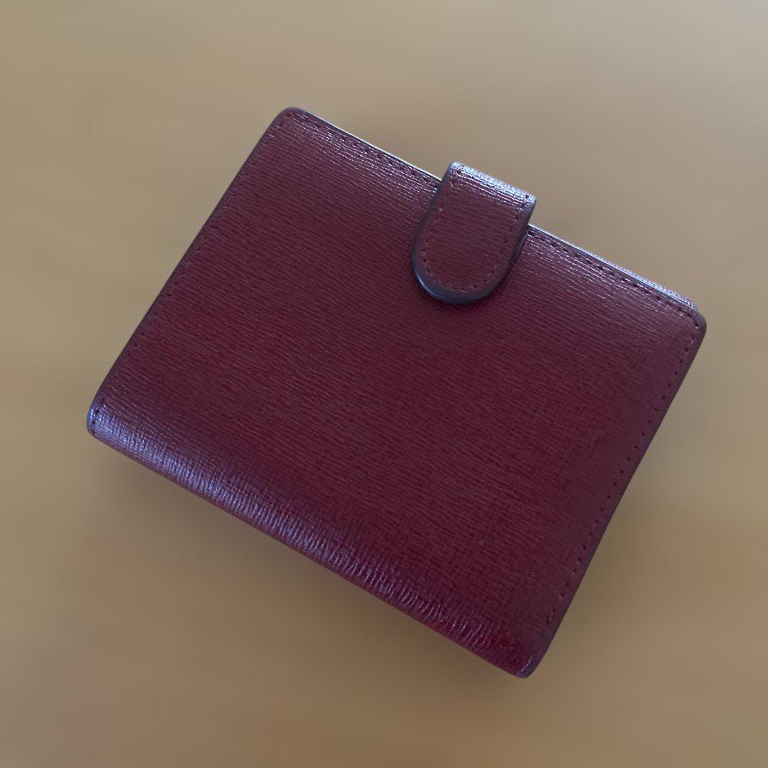 FURLA 二つ折り財布 バーガンディ - メルカリ