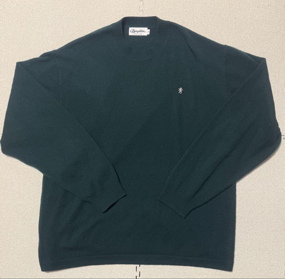 [美品]ジムフレックス ウールカシミヤ クルーネック ニットM オーバーサイズ