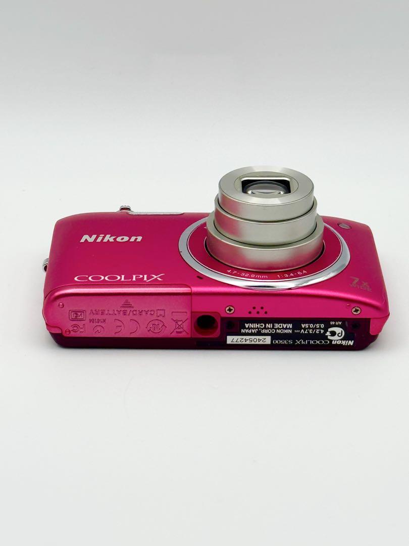 Nikon デジタルカメラ COOLPIX S3500 ストロベリーピンク
