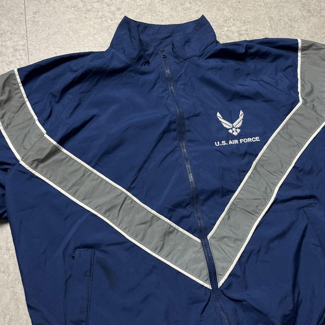 US AIR FORCE トレーニングジャケット 刺繍ロゴ ミリタリー