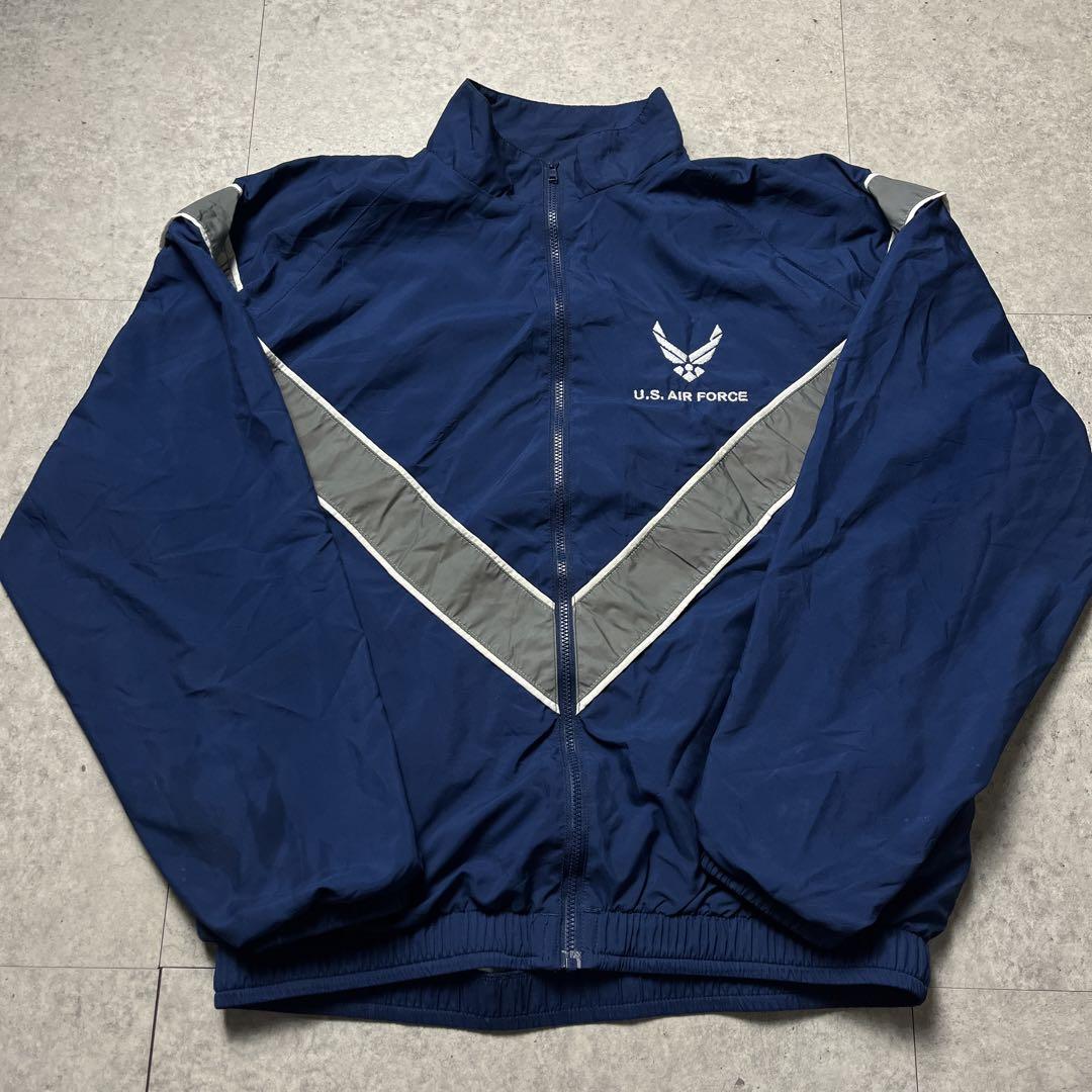 US AIR FORCE トレーニングジャケット 刺繍ロゴ ミリタリー