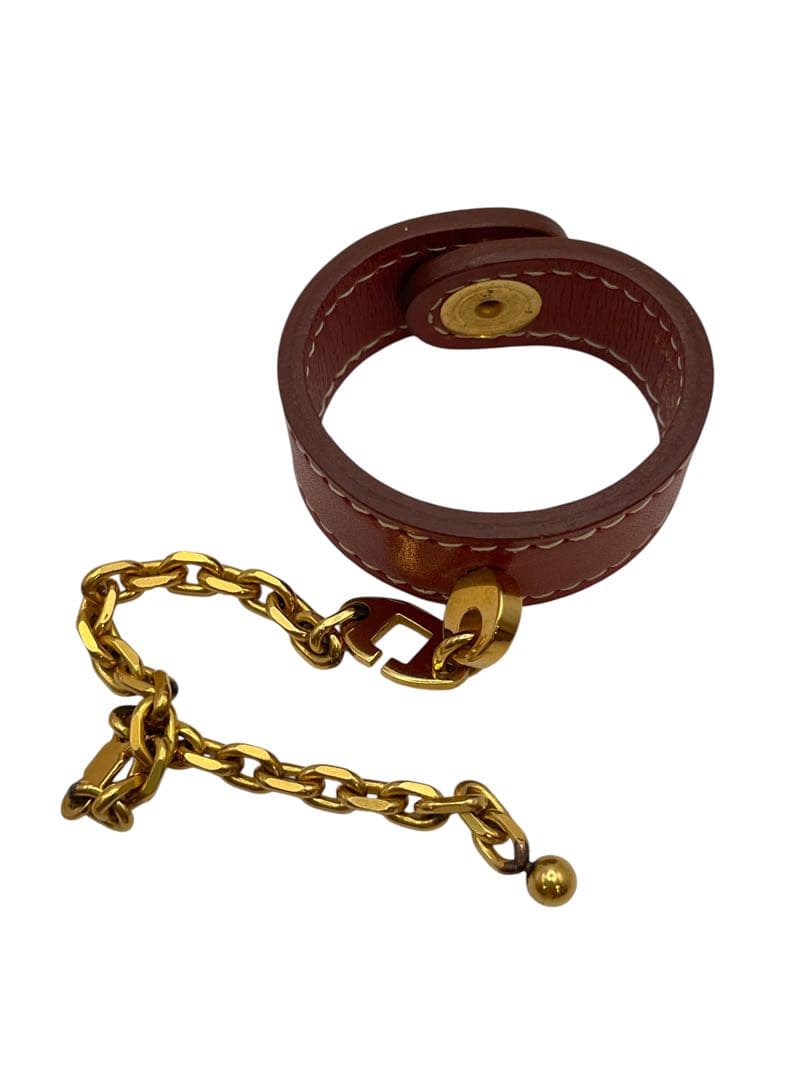 HERMESエルメスグローブホルダーエンジン×ゴールド