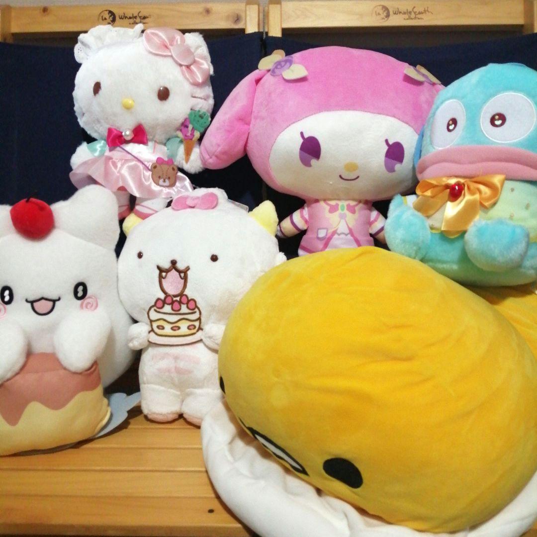 サンリオキャラクターズぬいぐるみセット 新品 キティ ハンギョドン ぐでたま