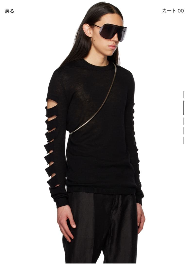 Rick Owens Biker Level Crewneck サイズxs