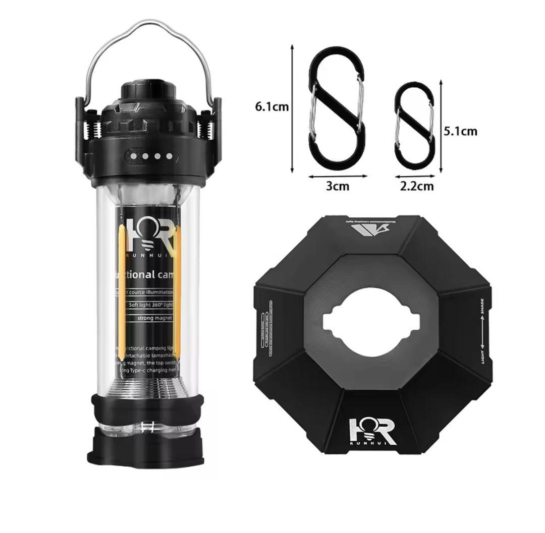 LEDランタン BATOT シェード付き　BLACK　充電式　新品未使用