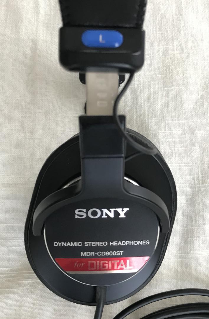 SONY ヘッドホン MDR-CD900ST ミニプラグ変換+延長ケーブル付