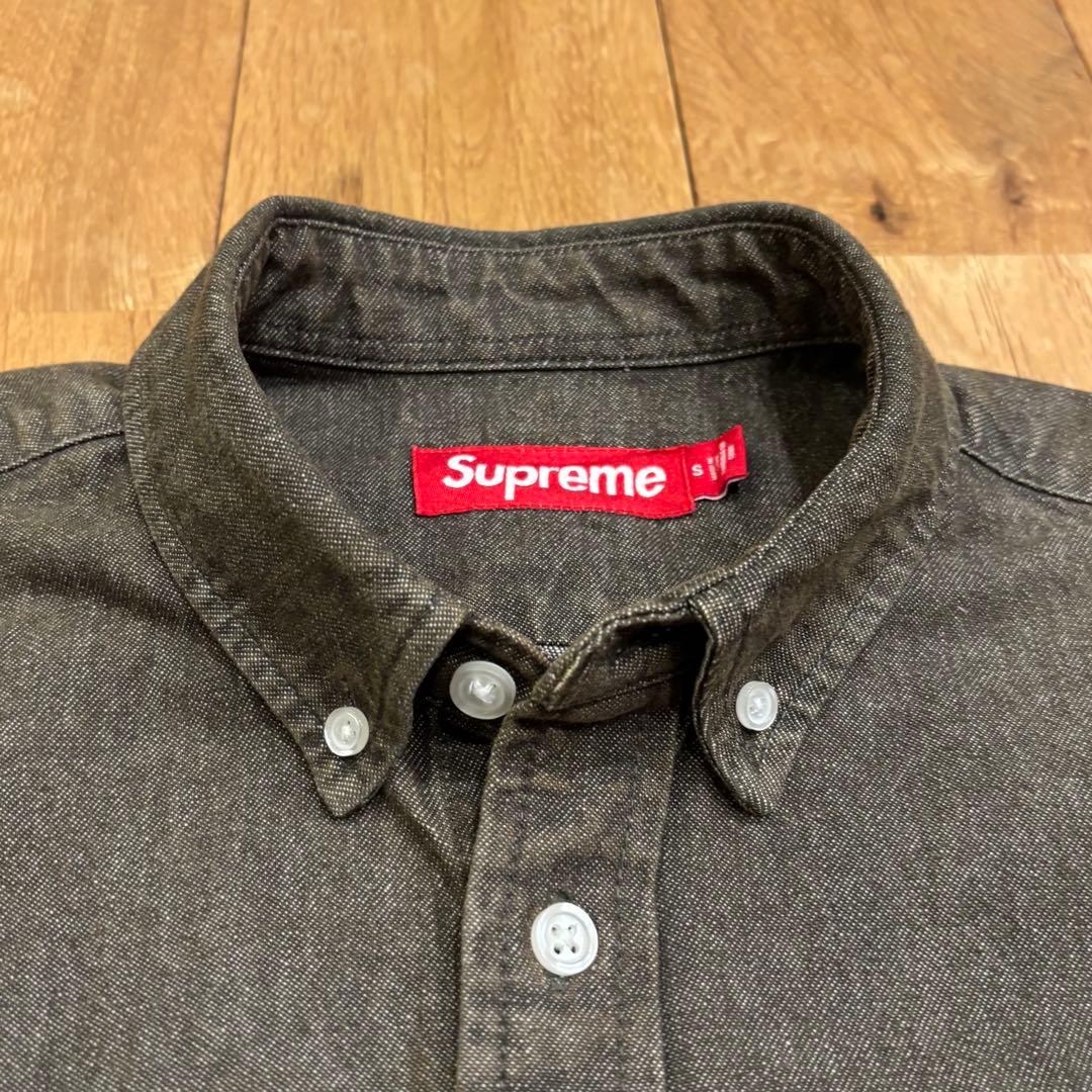 Supreme 25SS Small Box Denim Shirt Olive Supreme 25SS Small Box Denim Shirt Olive