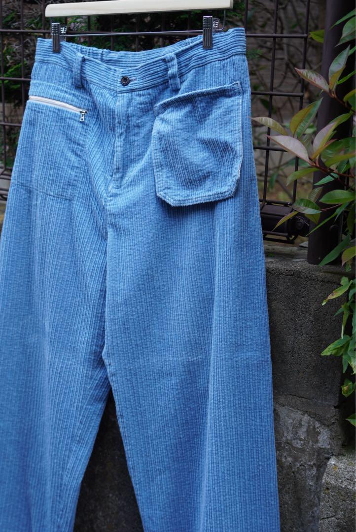 SUNSEA ワイドパンツ　コーデュロイ　3