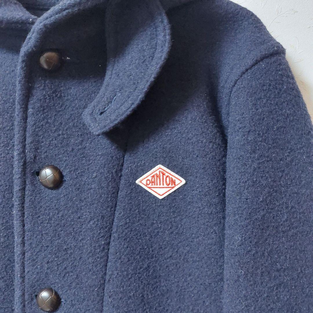 DANTON ダントン ウールモッサコートジャケット ネイビー 40(M～L)