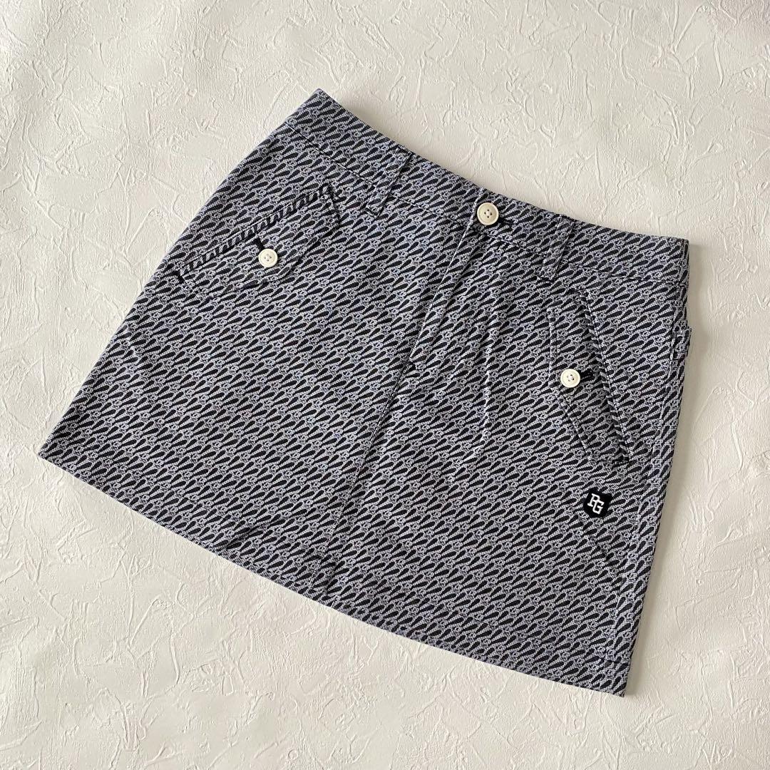 美品【パーリーゲイツ】ディズニーオズワルド総柄ストレッチスカート　サイズ00