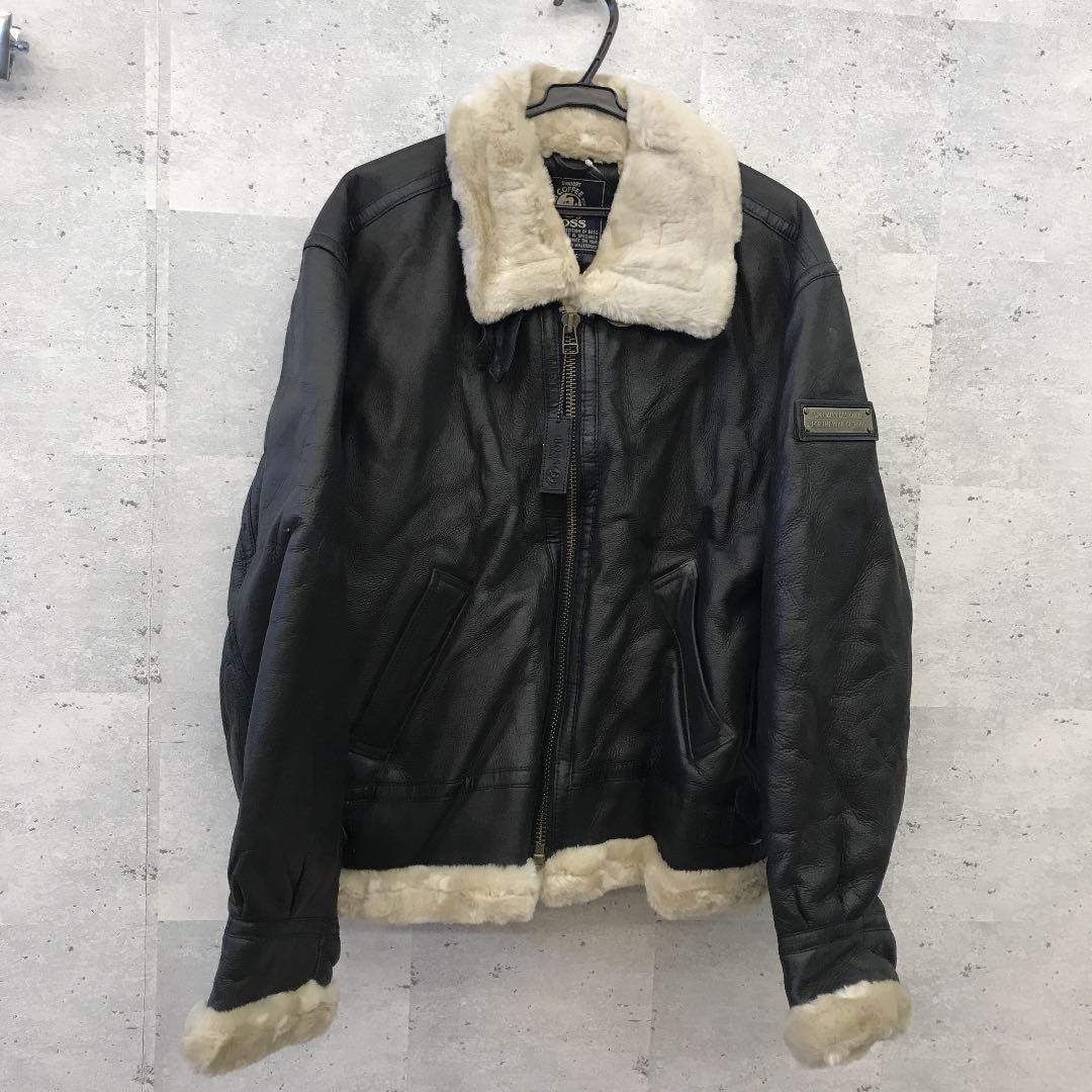 現金特価】 ボスジャン ボス サントリー 3.3 B-3 本革 ムートン