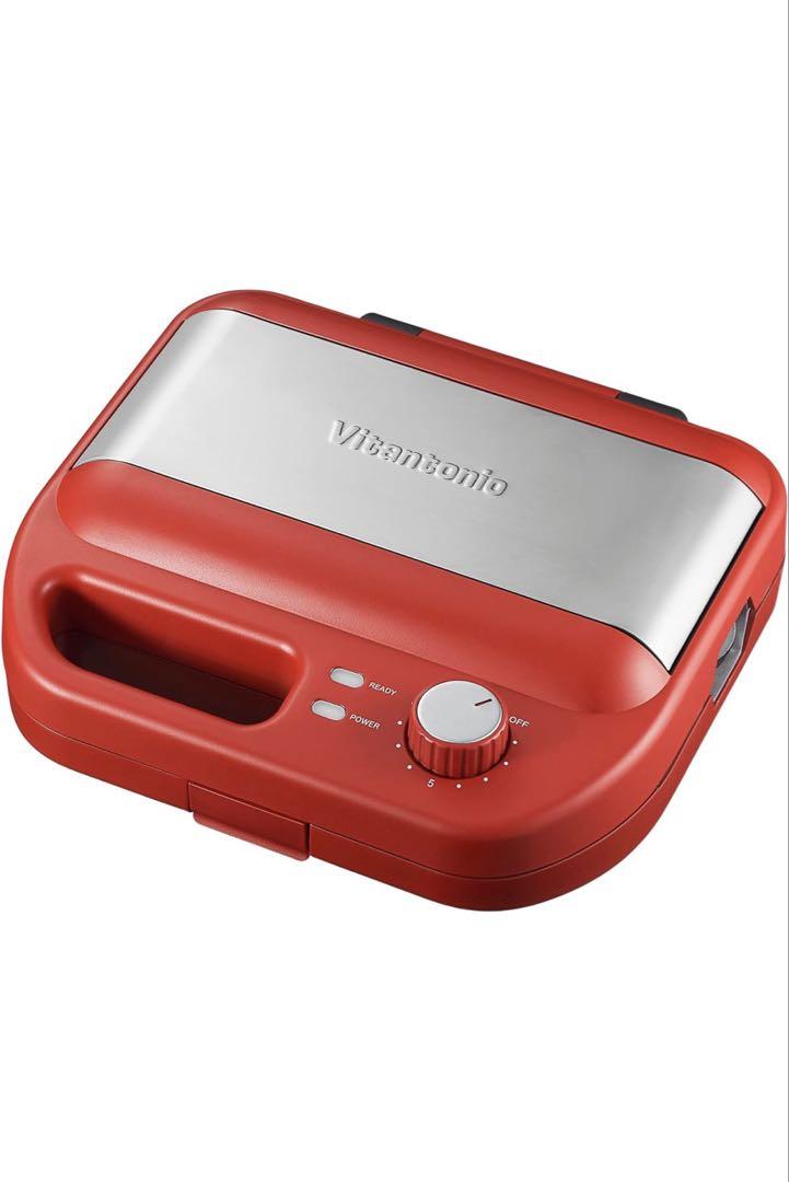 vitantonino ワッフル　ホットサンド　メーカー　Red レッド